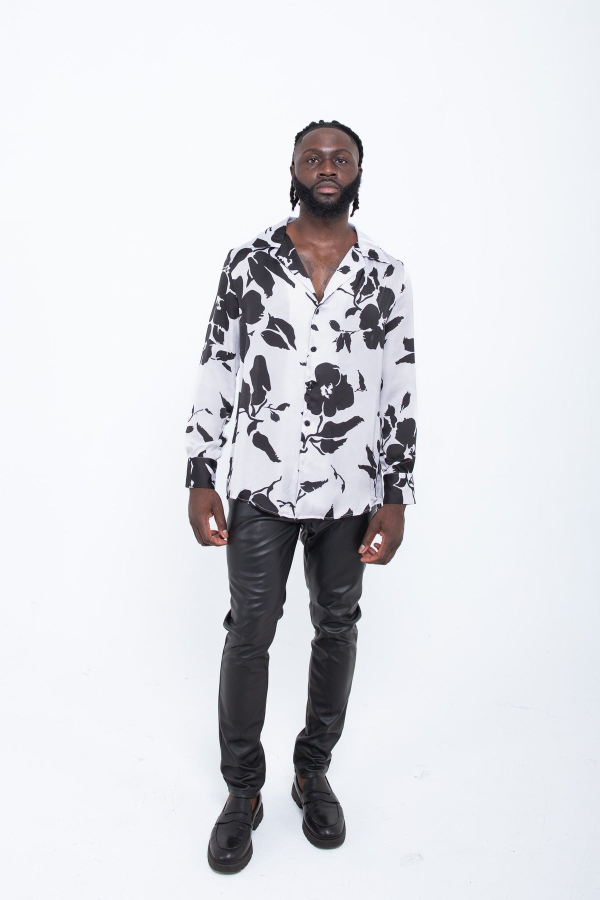 Floral Boyfriend Shirt – OMARU NYC