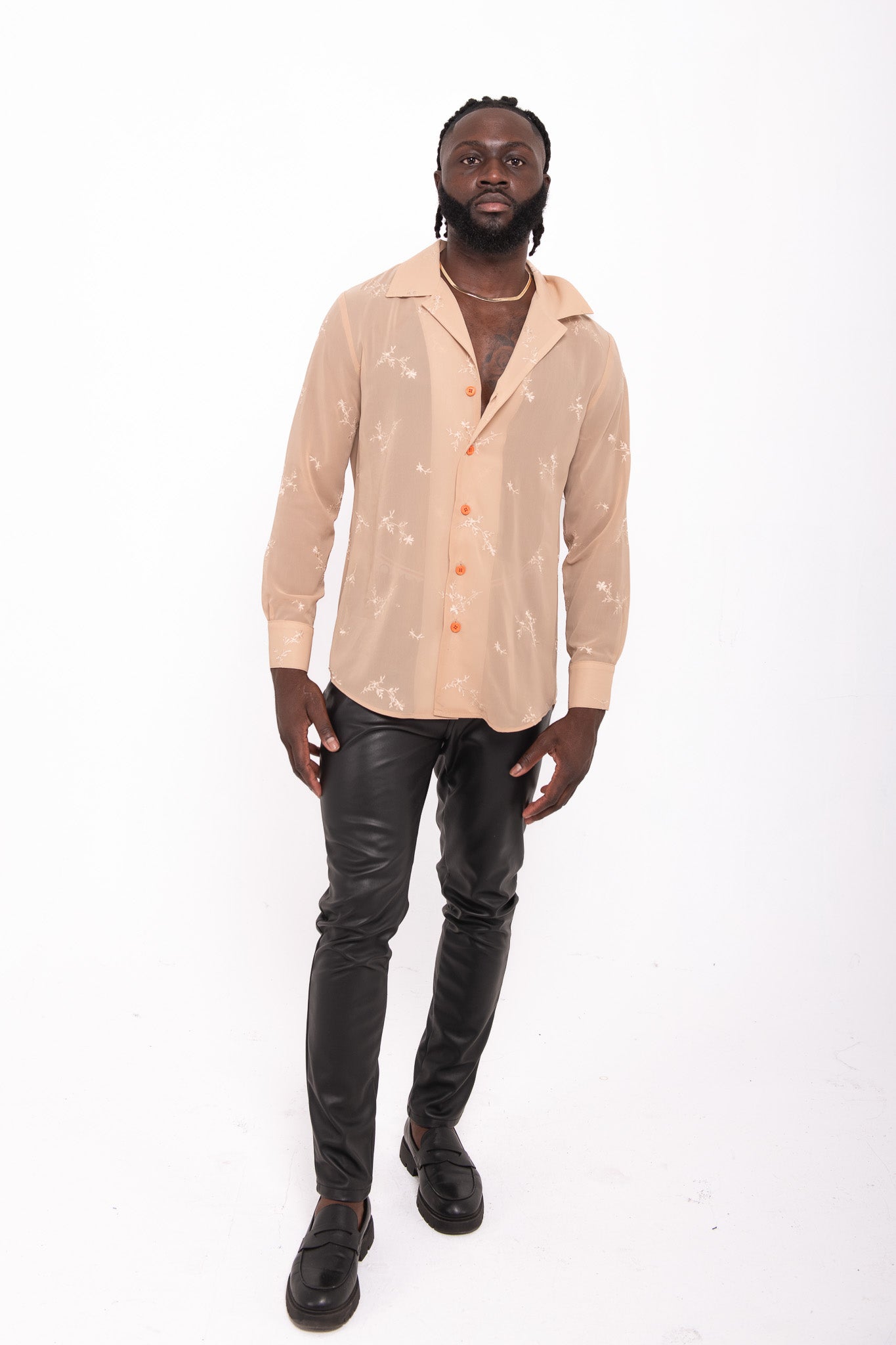 Peach Boyfriend Shirt