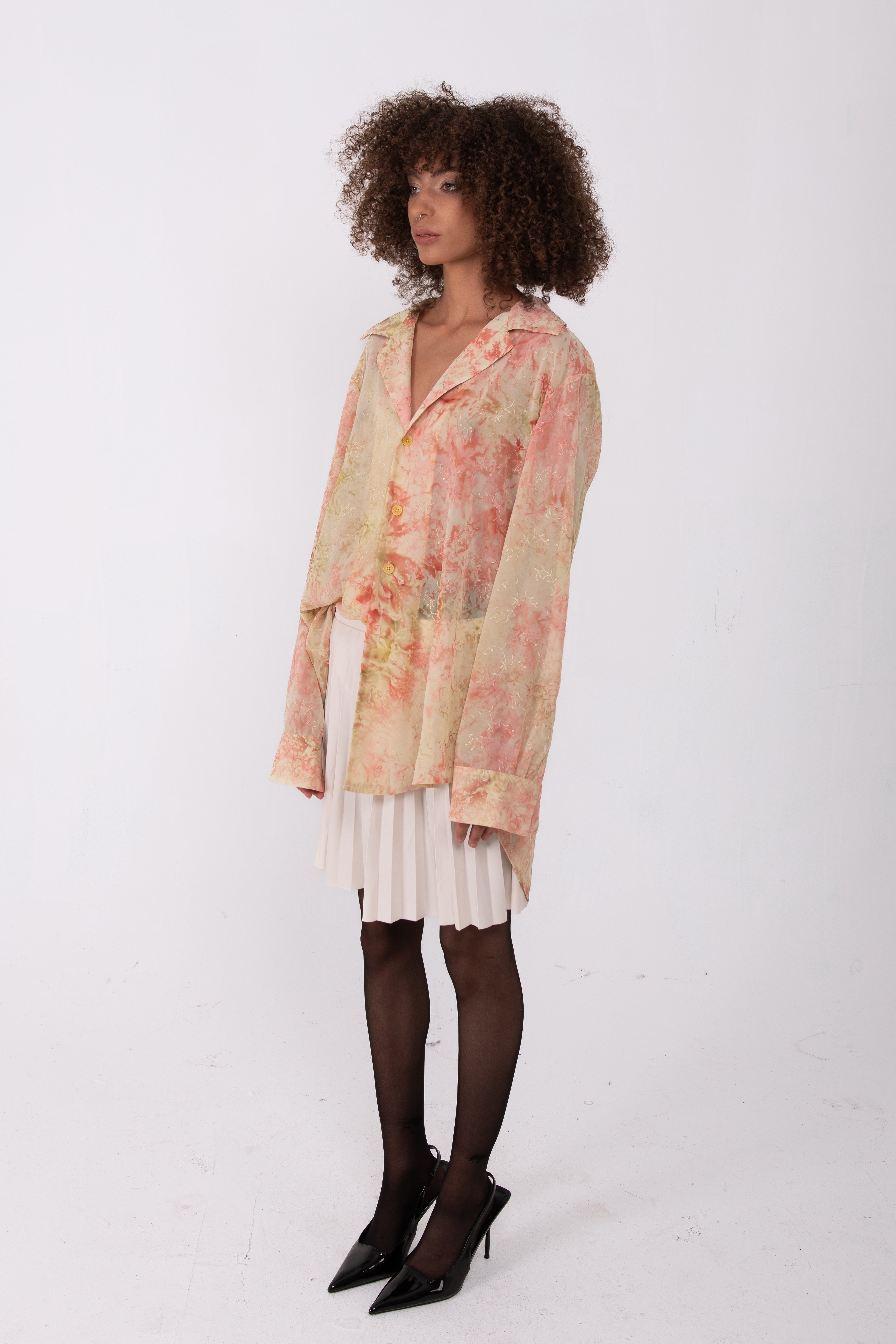 Salmon Boyfriend Shirt